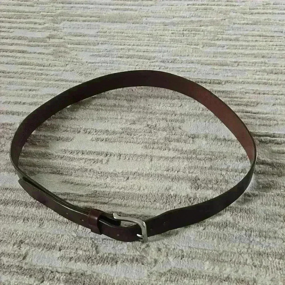 40" Brown Leather Belt - Picture 1 of 4
